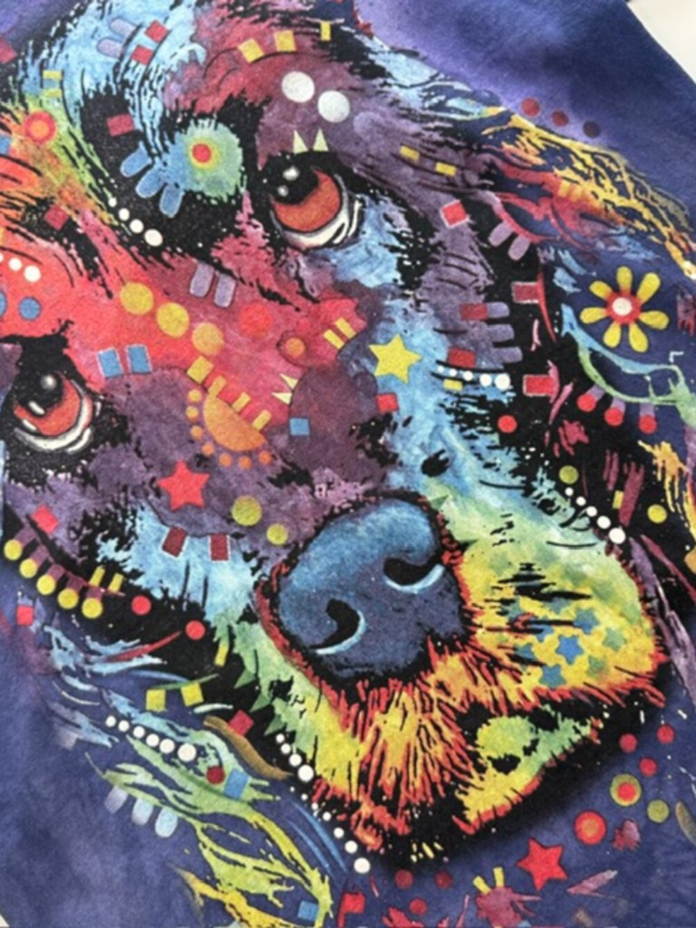 The Mountain Men's T-shirt Blue Dean Russo Cocker Spaniel Retired Logo M